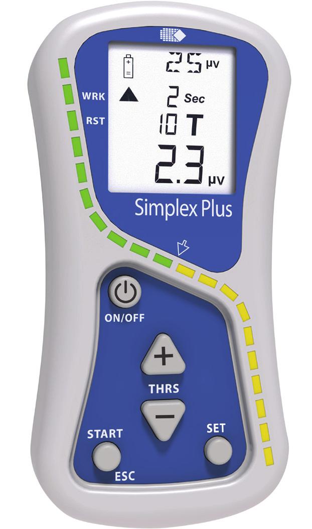 Wellness Simplex Plus New Compact and easy to use EMG tool Simplex is an easy to operate, low cost, single channel EMG Biofeedback device that measures muscle activity down to as low as to 0.