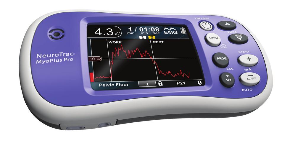 EMG and ETS (Rehab, Incontinence) MyoPlus Pro New The Professional EMG tool The Professional EMG tool for Biofeedback training and neuro-muscular assessment with single channel EMG (Biofeedback)