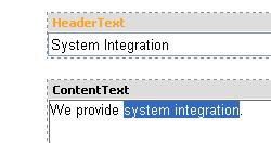 Editing structured documents 15 Open your System integration page and choose the Edit mode and click the Page tab so that you could enter content into the editable regions.