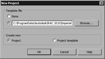 STARTING A NEW PROJECT Shortcut Key: CTRL+N Application Menu: New > Project In Autodesk Revit Architecture, a project is considered as a single database that contains all information related to