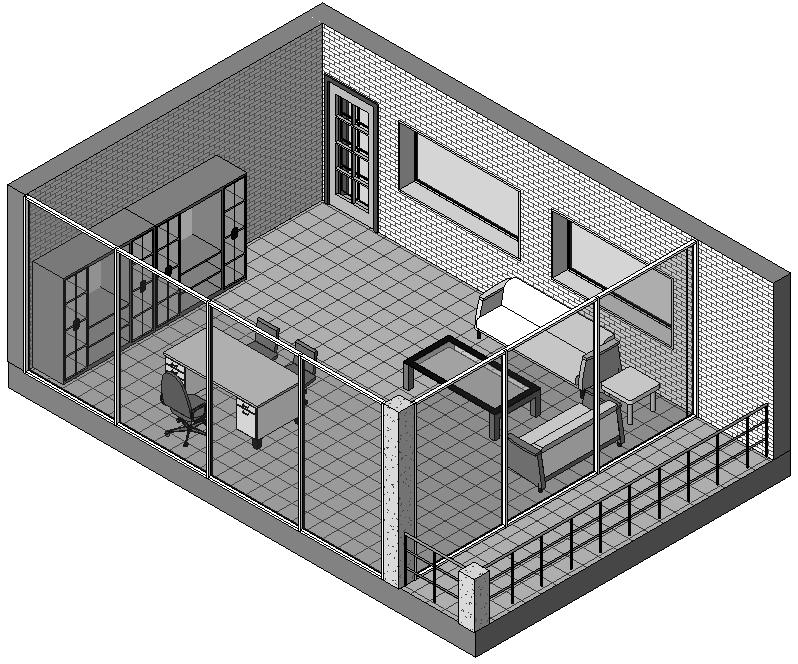 Introduction to Autodesk Revit Architecture 2010 1-3 example, 2D CAD platforms mostly use lines to represent all elements, as shown in Figure 1-1.