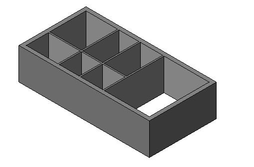 Creating the First Project 3-39 Tutorial 4 Figure 3-62 3D view of the Apartment 1 building model Create the interior walls of the left portion of the club building whose exterior wall profile was