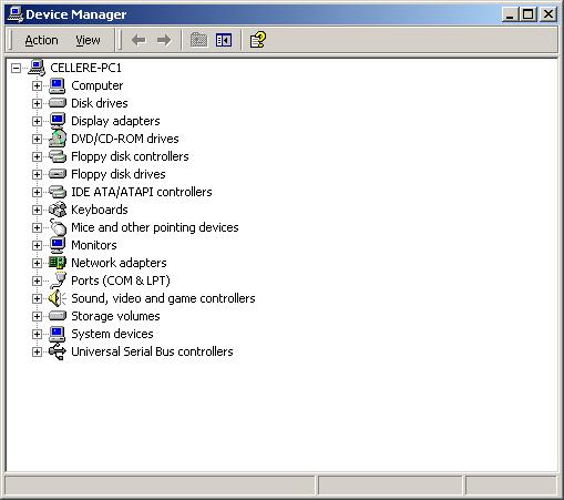 Operator Workstation Technical Bulletin 53 Figure 20: Device Manager Window 14. Select Ports (COM & LPT).