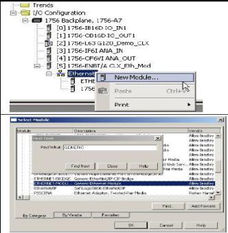 Programming Rockwell Logix family for SINAMICS Setup Ethernet module.