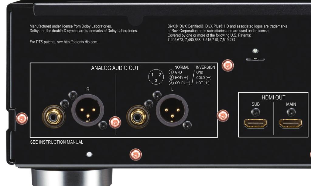 Audio Features Audio Scaler Pioneer s latest Audio Scaler technology consists of Hi-bit32, Up-Sampling, and Digital Filter, with manual and auto settings.