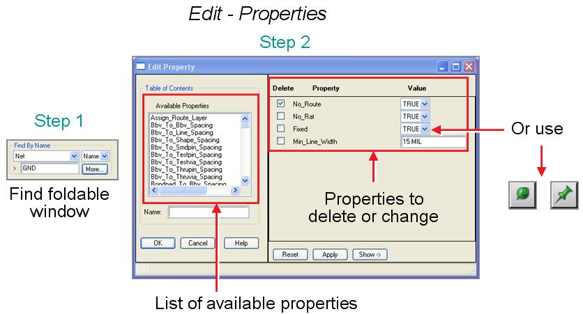 Setting Design Constraints Lesson 7 Property Assignments and Changes It is important to understand that there is overlap between properties and constraints. Properties override constraint values.