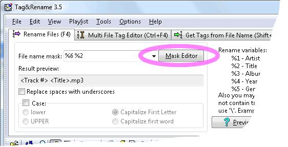 29 Mask editor Use the Mask Editor to easily create, preview and manage file
