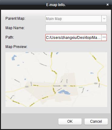 Modifying Hot Regions Purpose: You can modify the information of the hot regions on the main map, including the name,