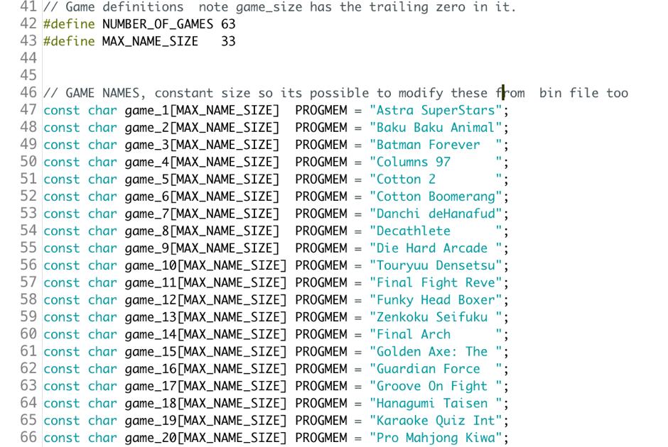 Changing the game names If you want to change the game names, you can edit the source code.