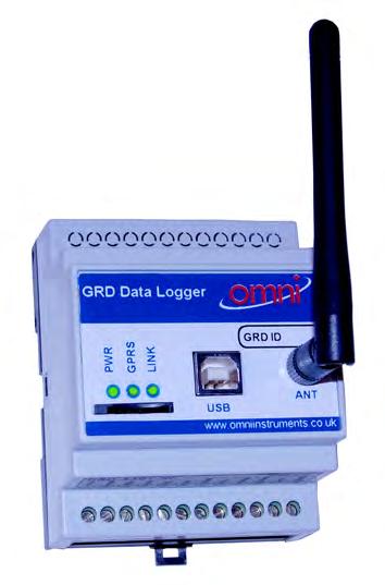 GRD GPRS Data Logger Data Logger with integral GSM/GPRS modem Max sample rate 1 minute, max web update rate 1 minute Options for 2, 4, 6 or 8 analogue inputs 0-(1)10vDC/4-20mA 2, 4 or 8 pulse counter