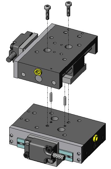 1 General Mounting, then proceed to mount the Y-axis stage, as shown below: