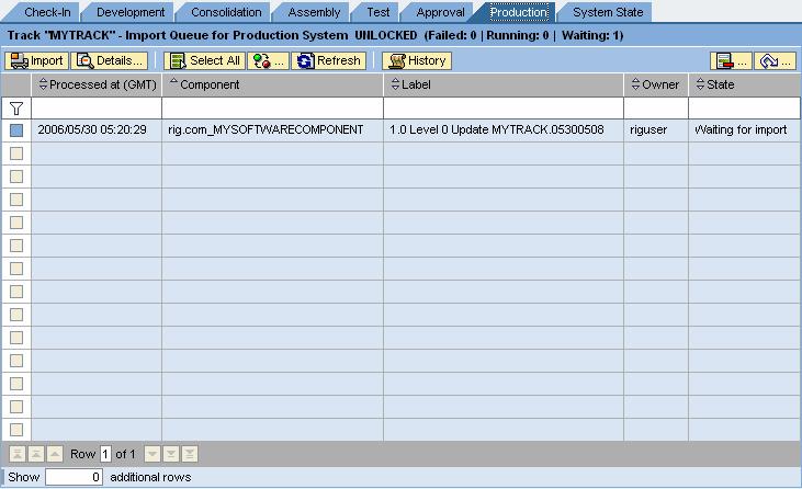 4.5 How to Import to the Production System 4.5.1 Role Administrator (Assign the user to the JDI.Administrators group) * The JDI.Administrator role must be assigned to the JDI.Administrators group. 4.5.2 Goal Here you import the software changes and will deploy into the production system.