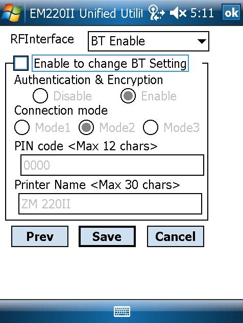 10) After setting the desired function, click the Save