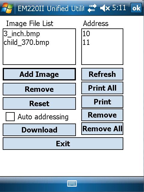 8) Click the Download button to download the image(s). Automatically saves address numbers.