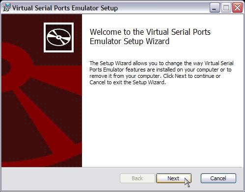 At this point, the VSPE (Virtual Serial Port Emulator)