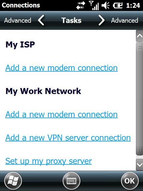 Click on Add a new modem connection.