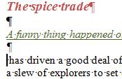 Formatting text 4 15 Do it! A-5: Using Paste Special Here s how 1 Select the subheading The spice trade Here s why On page 4.