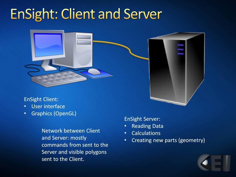 What do the Client and Server do?