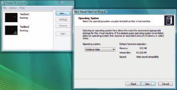 560 CHAPTER 12 Installing Windows Figure 12-9 Using Virtual PC to set up a new virtual machine After the machine is set up, you can click Settings in the console to change the hardware configuration