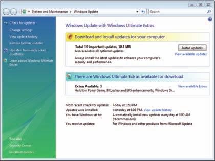 How to Install Windows Vista 581 2.5 To download and apply Windows updates, click Start, All Programs, and Windows Update.
