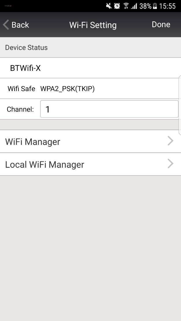 Wi-Fi Setting Using this setting you can set the camera to function over your wireless network.