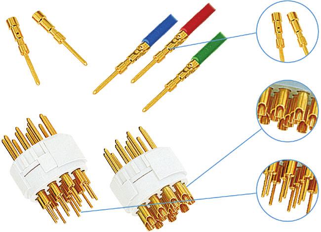 means of soldering Inserts for all types of contacts: Crimp, Solder & Dip
