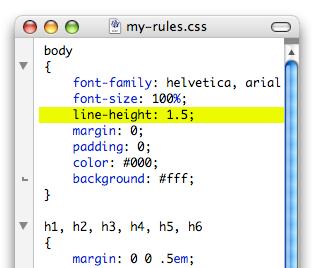 In CSS, line-height is used to