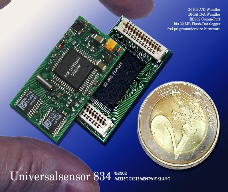ADuC834 Application Example: Precision Sensor Data-Logger up to 32MB Flash ADuC834 Sensor