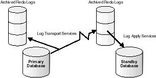 Data Guard: Log Transport Services Transmit redo data from the primary system to the standby systems in the configuration Enforce protection modes.