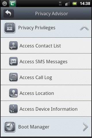 Access Contact List - Apps that have access to your contact list. These apps could collect details such as your friends' phone numbers, email address and other data.