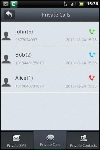 You can view the call details of the contact such as date and time, duration of the call, whether it is incoming, outgoing or a missed call.