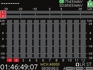 To synchronize to an external word clock signal: TIMECODE AND SYNC 1. Connect the word clock signal to the BNC input on the 688 s back panel. 2. Press the MENU button. 3.