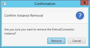 confirm the removal of the