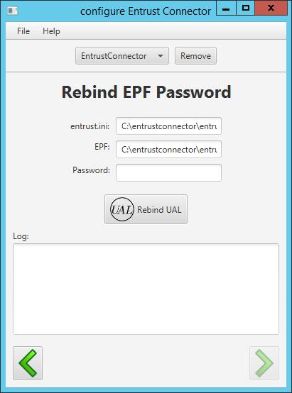 When creating or Recovering the EPF file, make sure to check the new user check box if the Entrust user is new.