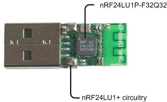 5 nrf2728, nrf24lu1+ USB dongle