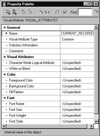 Lesson 5: Working with Data Blocks and Frames Visual Attributes Visual attributes: Are font,