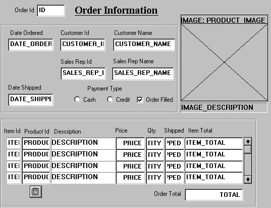 8 Perform a query in the ORDGXX form to ensure that the new items do not cause an error.