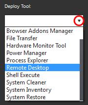 Endpoint through Remote Desktop Connection' for more details. Shell Execute Allows you to open the command prompt window of the endpoint and execute shell commands.