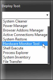 To restore the endpoint to a previous point, select it from the list and click the 'Restore' button at the bottom A system restore request will be sent to the endpoint and the system will be set to