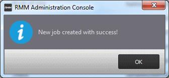 To create a new job, select an existing job and click the 'Create From' button.