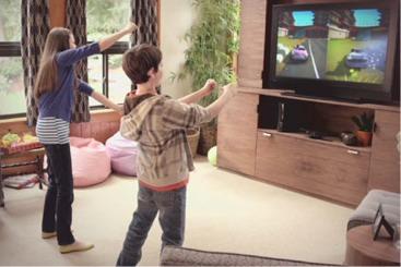 The Kinect sensor Designed for player interaction with the Xbox 360 You are the