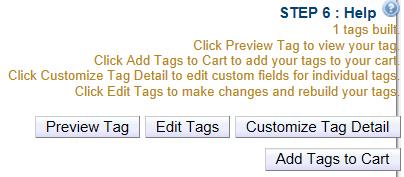 Click close in the top right corner to return to the Tag Wizard. You may Preview Tag again by clicking the Preview Tag button.