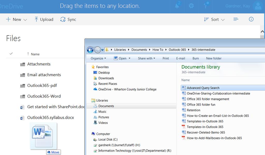 With OneDrive, you can share documents, photos, and more without sending bulky