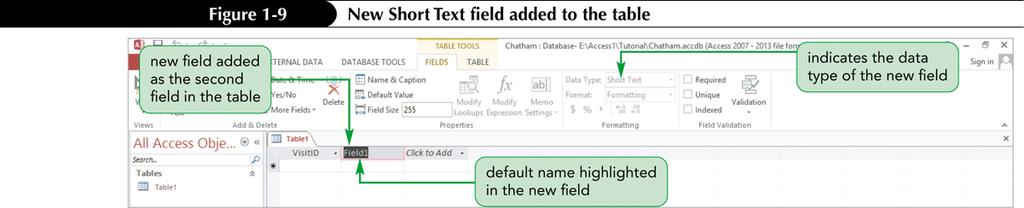 options in the Add & Delete group on the FIELDS tab to add fields to your table