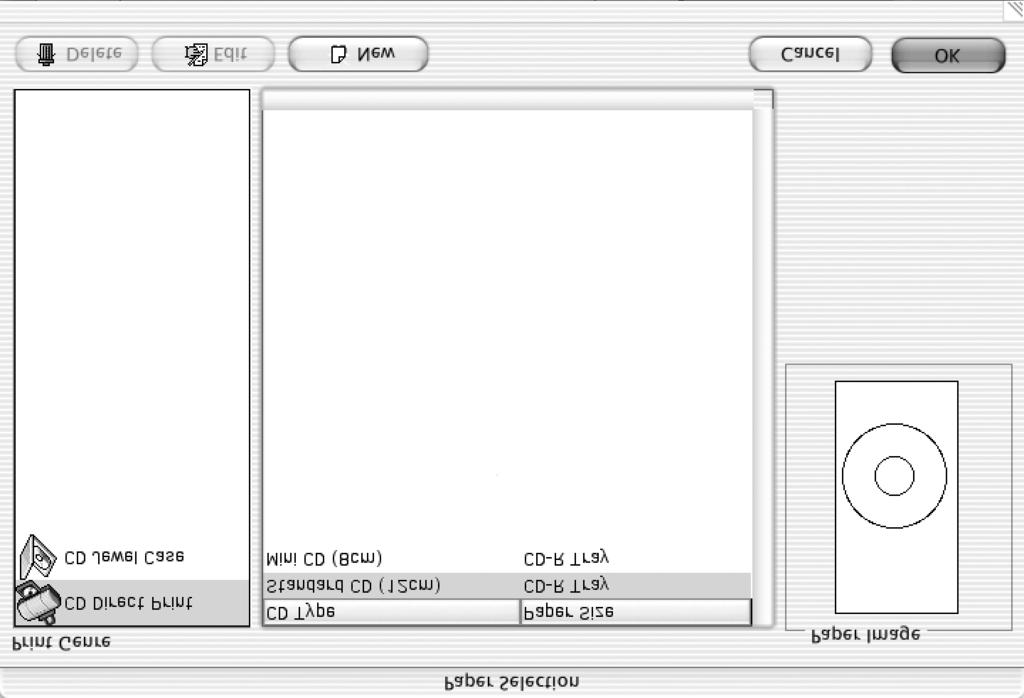 Importing the image to print on the CD-R/DVD-R 1 Select Applications from the GO menu. Double-click the CD-LabelPrint folder, and then CD LabelPrint to start CD LabelPrint.