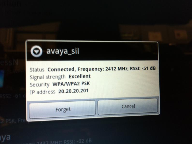Step 4: Verify the Avaya A175 Desktop Video Device successfully registered as a wireless