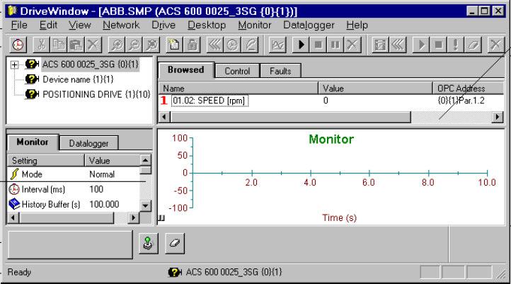 The toolbars and status bar Title bar Standard toolbar Monitor toolbar Logger toolbar Drive Panel toolbar DriveWindow User s manual (large pdf-file) Status bar April 4, 2011 Slide 10 The other parts