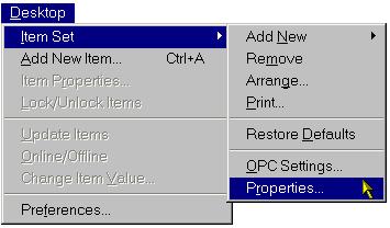 Item set properties April 4, 2011 Slide 13 Item set properties are shown and changed in dialog