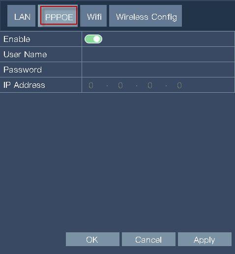 C. Wifi (Connect to wireless router via wireless module) [Search]: Click it to search all the available wireless device.