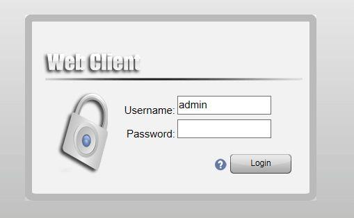 Step 5: Input Username (admin) and password (leave it empty) on the pop-out interface.